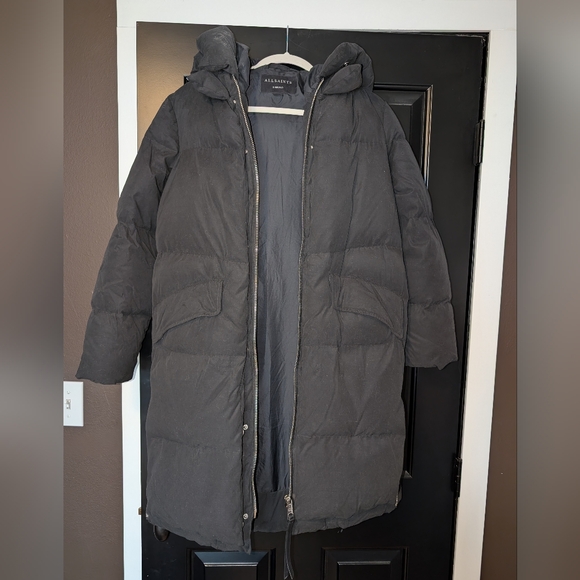 All Saints Ester Puffer Parka Coat - Picture 10 of 15